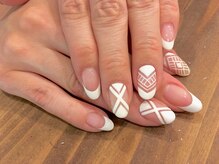 アイラッシュアンドネイル専門店 クラル(CURAR)/フレンチネイル￥7980