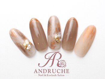 アンドルーチェ なんばパークス店(ANDRUCHE)/ニュアンス×ミラーネイル