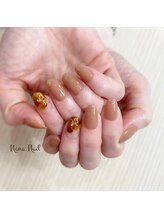 ナナネイル(Nana.Nail)/べっ甲フラワーネイル