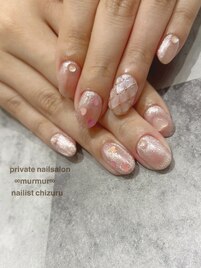 ぷっくりキルティングネイル