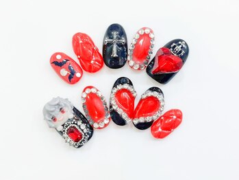 ネイルコレクション ピンク(Nail Collection Pink)/オーダーチップ+推しキャラ3D