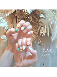 ぷっくりフラワーネイル