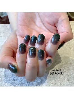 ノーム ネイル(NO-MU)/シアーブラック＋グリーン