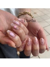 イベル 京橋店(ibelu)/オーロラ×ぷっくりネイル