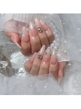 マリンネイル 麻布十番(Marin nail)/Vカットグラデ