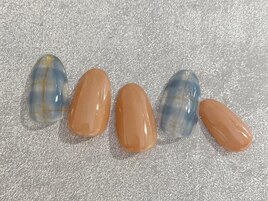 クリアチェックネイル 定額¥7700