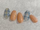 クリアチェックネイル 定額¥7700