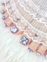 ファラウェイネイル(Faraway nail)/ゴテゴテフットネイル☆