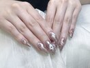 長さだし持ち込みデザインネイル