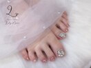 埋めつくしフットネイル☆