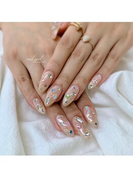 きらきらストーンネイル