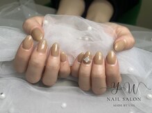 ユーネイル(YW nail)/ワンカラー＋パーツ