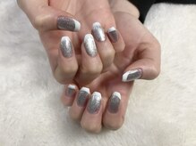 ネイルアンドアイラッシュサロン エスポアール(nail&eyelash salon espoir)/マグネット　フレンチ　90分