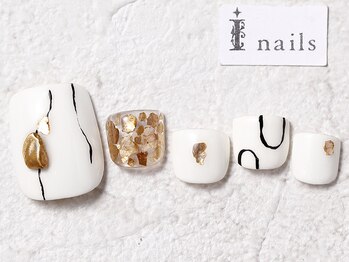 アイネイルズ 渋谷店(I nails)/ホワイトニュアンス￥7300