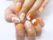 リールネイル(rire nail)/オレンジ　グラデ