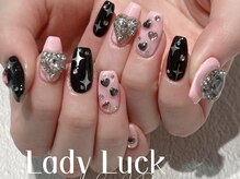 レディラック バイ キャンアイドレッシー(Lady Luck by Can I Dressy)/ゴスロリ風ネイル