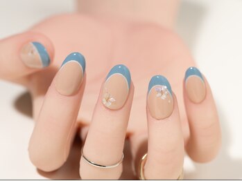 エムスラッシュ ソル センター南(M.SLASH SOL)/春のフレンチネイル