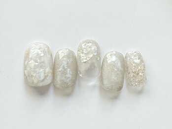 ユノ フィオーレ(Juno fiore)/ホワイトシェルネイル