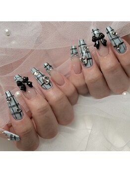 ハートネイル(Heart nail)/チェックネイル