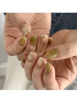 エット(ett_)の写真/トレンドを取り入れたデザインが人気！ナチュラルなオフィスネイルにも◎