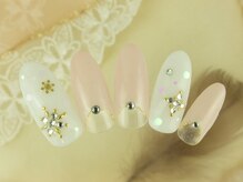 シューズネイルプロデュース/キラキラ冬ネイル　