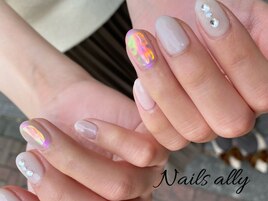 香りネイル×うるうるネイル×春
