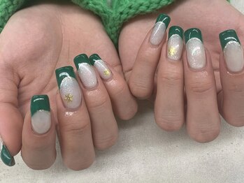 ネイルサロン ドゥ(Nail Salon Doux)/（平田）クリスマスカラーネイル