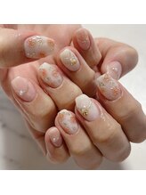 アワージャム(Our Jam)/ほわんと薔薇ネイル