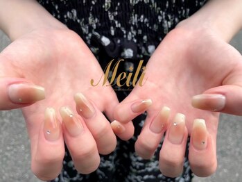 メイリー(MEILI)の写真/《上品なモテ可愛ネイルで好感度UP♪》オーナーネイリストの可愛いが詰まったデザインをご提供◎
