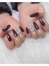 モナールアンド(MONNAL&)/赤×埋め尽くしネイル！