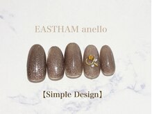 イーストハムアネーロネイル(EAST HAM anello nail)/9・10月定額シンプルデザイン