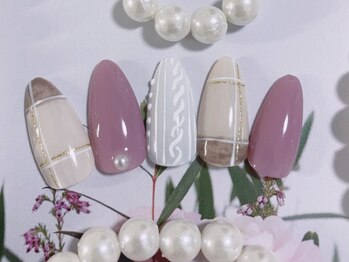 キラキラネイル 川口 南鳩ヶ谷店/可愛いニットネイル