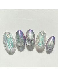 キラキラ　ダイアモンドネイル