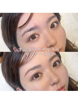 アイル(I’LL)/眉ワックスで平行アーチ眉