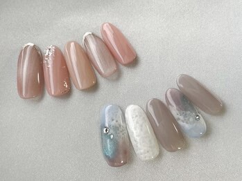 アプリップネイル(Applip nail)の写真/デザイン決まっていなくても大丈夫。定額で叶う大人きれいめ定額デザインの魅力★