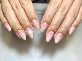 グラデーション×ホロラメがけ