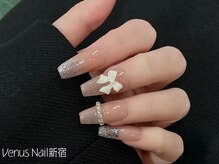 ヴィーナスネイル(Venus Nail)/カワイイリボンつけました