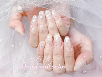 エンジェルネイルサロン(Angel nail salon)/マグフレンチX星XラメXホロ