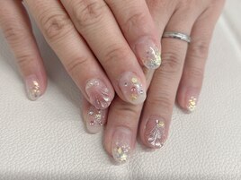 定額持ち込みラメグラデーション