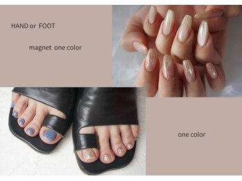 ネイル フライガール(nail FLY GIRL)の写真/【KAMINO限定】マグネットネイルワンカラー4000円以下！指先を輝かせませんか？☆