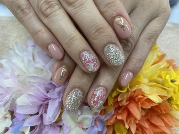 ディーネイル 天王寺(D-nail)/【田坂】華やかnail☆