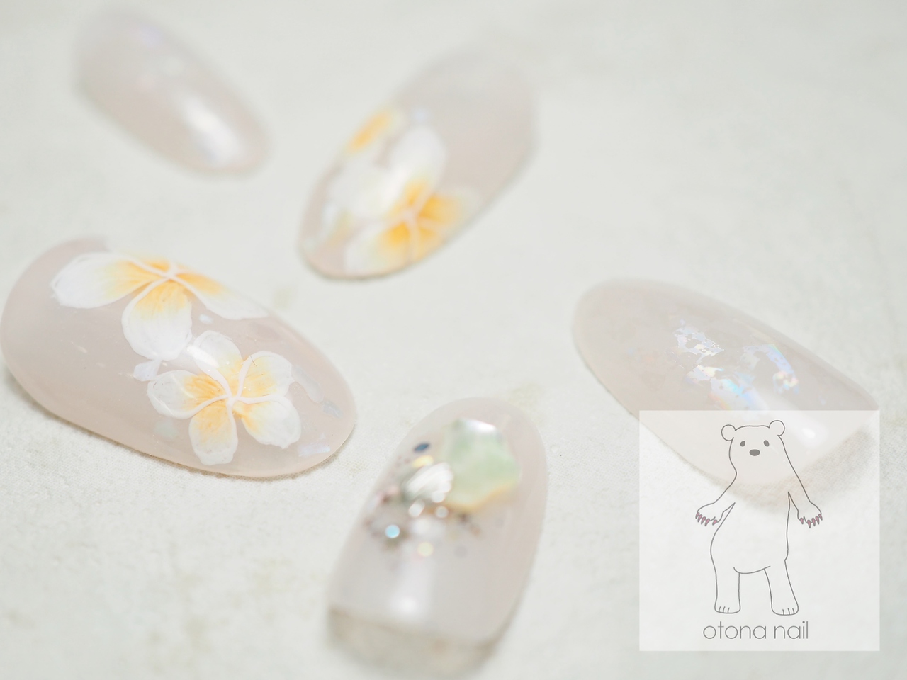 オトナネイル(otona nail)/オーロラプルメリアネイル