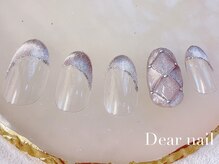 ディア ネイル(Dear nail)/キルティング×斜めフレンチ