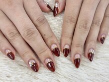 はあとねいる 石巻店/べっ甲色ネイル♪