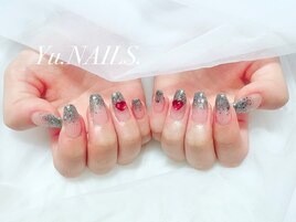 ブラックフラッシュネイル