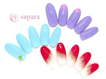 サパラ 八千代台店(Sapara)の写真/差が付くシンプル☆埋もれない存在感を放つ洗練された指先へ♪デザインは全400種以上!!オフ&ケアも込み◎