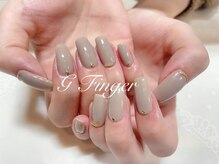 ジーフィンガー 大井町店(G Finger)/大人グレージュシンプルネイル♪