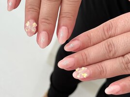 ラメチーク×リボンパーツ