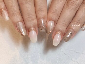 ディアネイル(dear.nail)/ホワイトニュアンスネイル☆