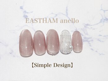イーストハムアネーロネイル(EAST HAM anello nail)/9・10月定額シンプルデザイン
